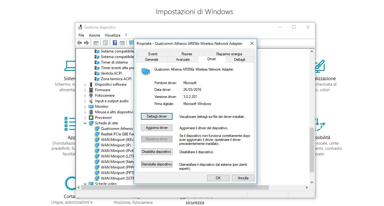 Windows 10 ripristinare driver