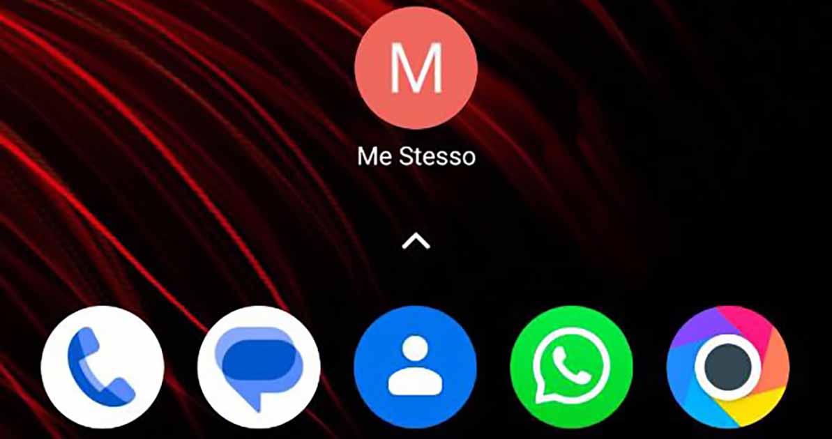 Contatto in home Android