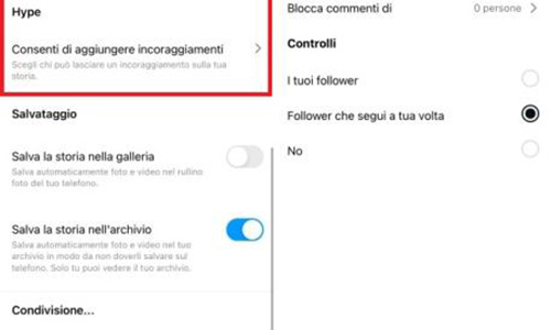 Instagram disattivare Commenti Hype