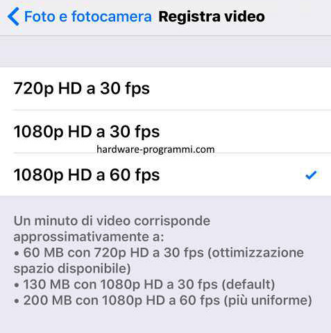 Video HD con iPhone